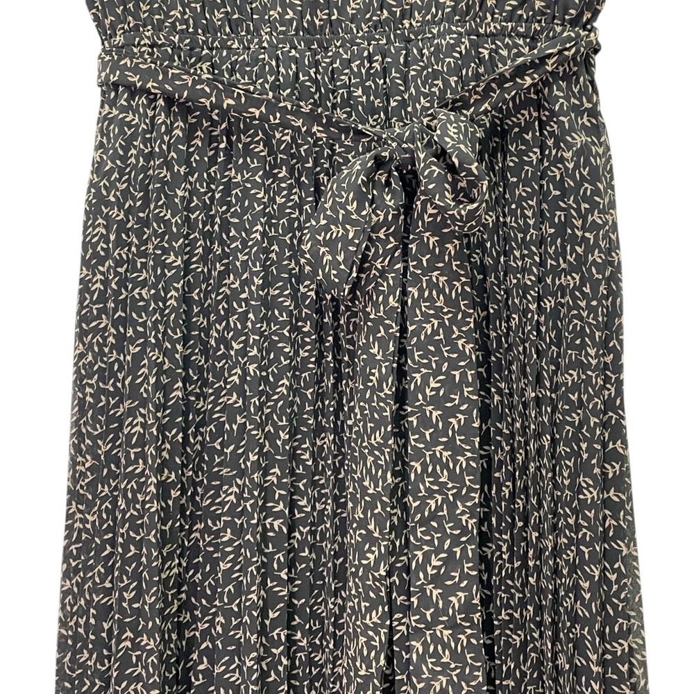 Baltic Born Black Midi Dress with Subtle Cream Print - Picture 10 of 14